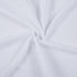 White Floral Puckered Shower Curtain